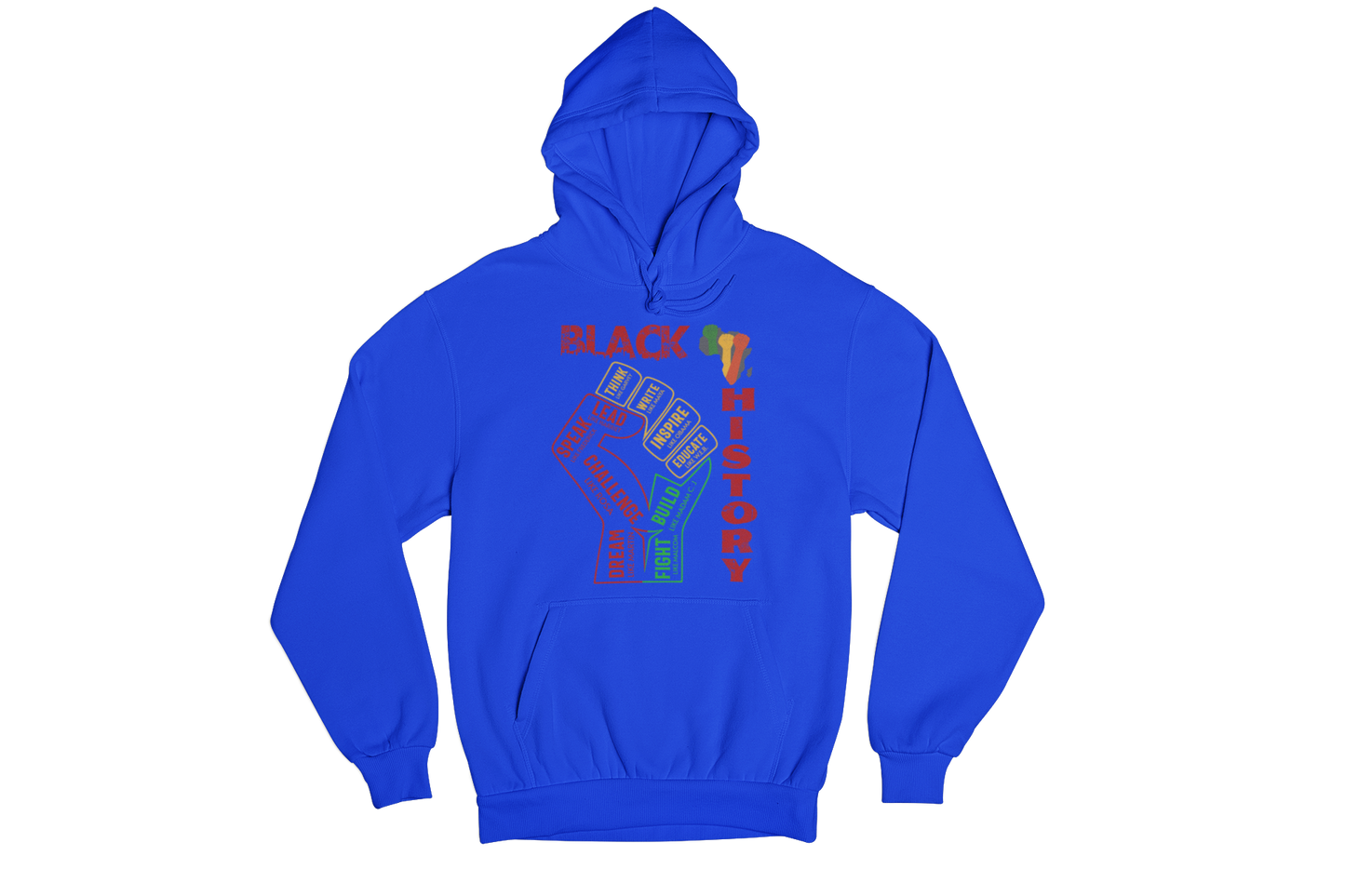 "BLACK HISTORY LEADERS" 3 COLORS SIGNATURE CUSTOM HOODIE