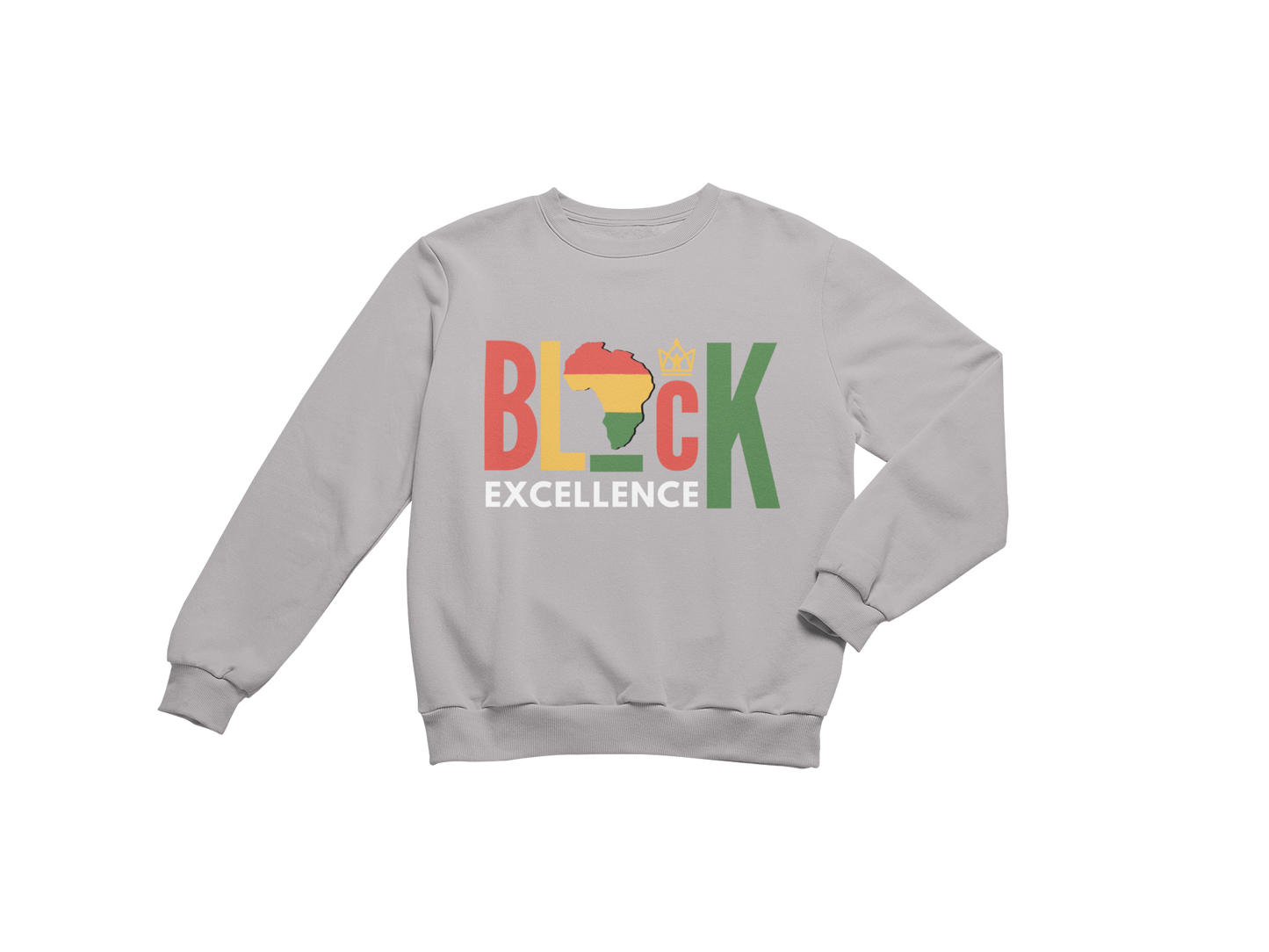 "BLACK EXCELLENCE" CUSTOM GRAPHIC DESIGN SWEATSHIRT