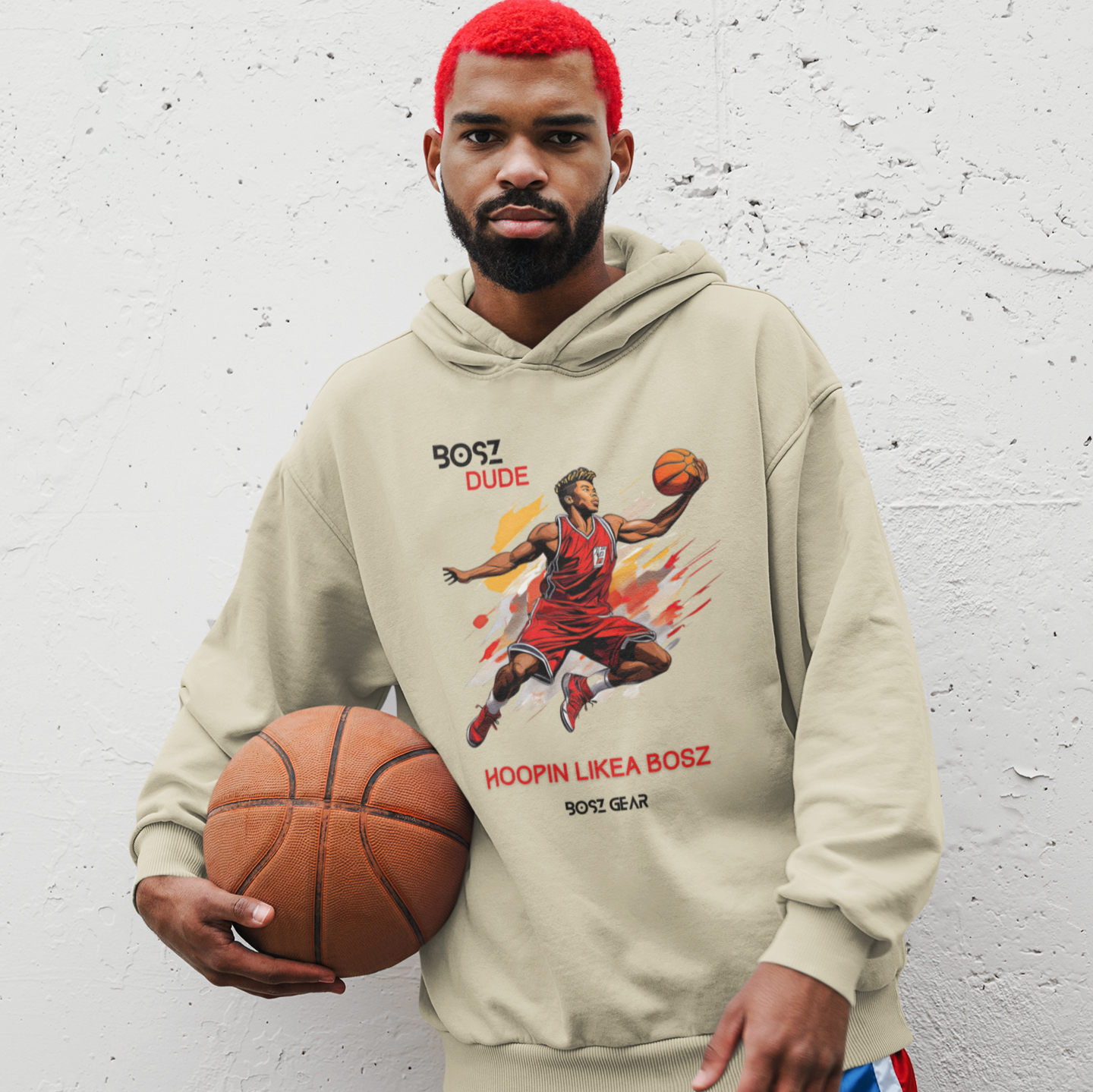 "BOSZ DUDE - HOOPIN LIKEA BOSZ" BOSZ GEAR HOODIE