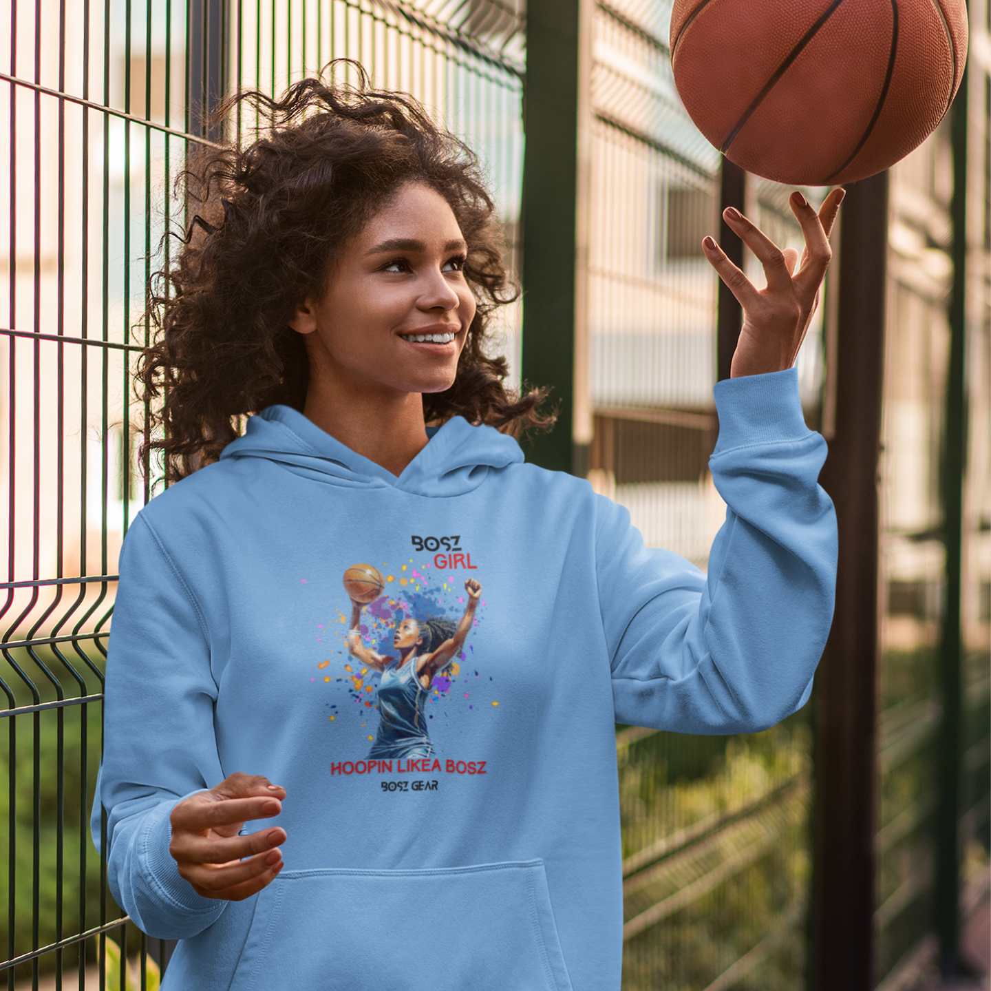 "BOSZ GIRL - HOOPIN LIKEA BOSZ" (FEMALE) BOSZ GEAR HOODIE