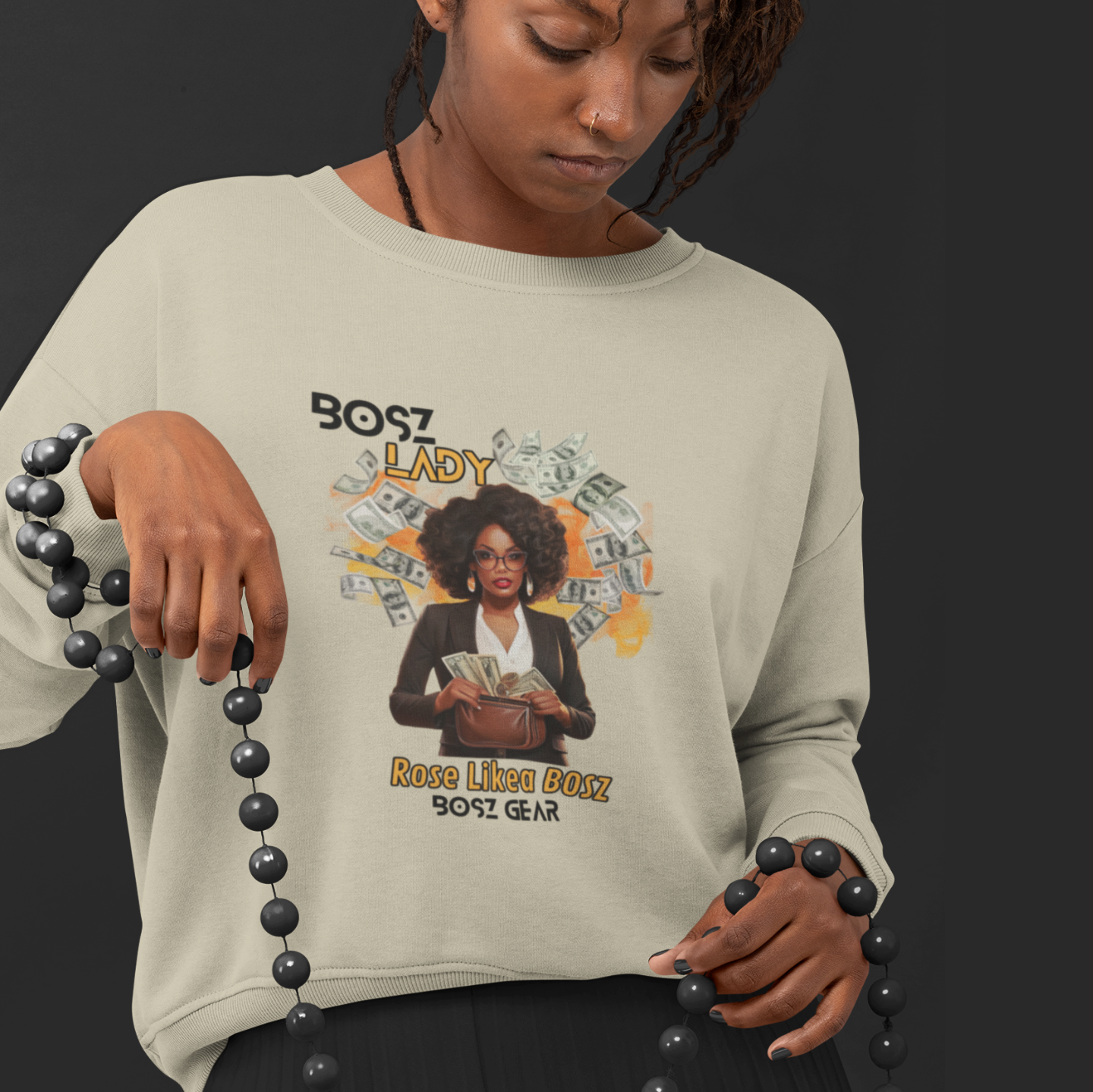 "BOSZ LADY - ROSE LIKEA BOSZ" (FEMALE) BOSZ GEAR SWEATSHIRT