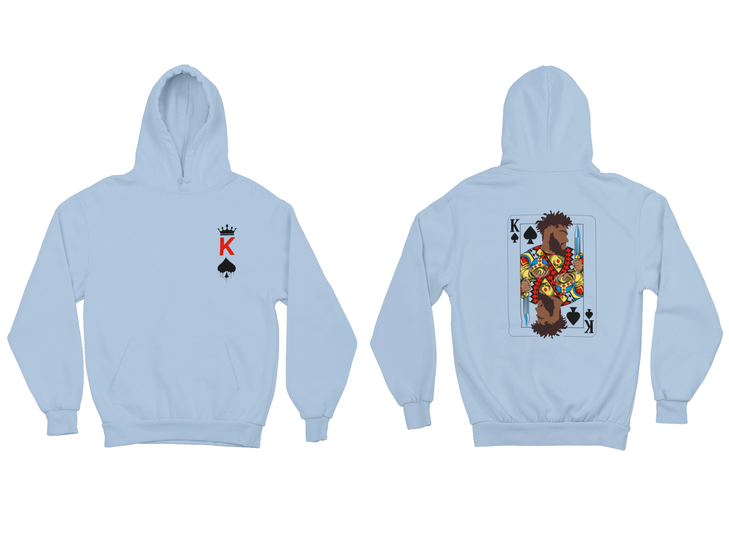 "KING OF SPADES" CUSTOM GRAPHIC DESIGN HOODIE