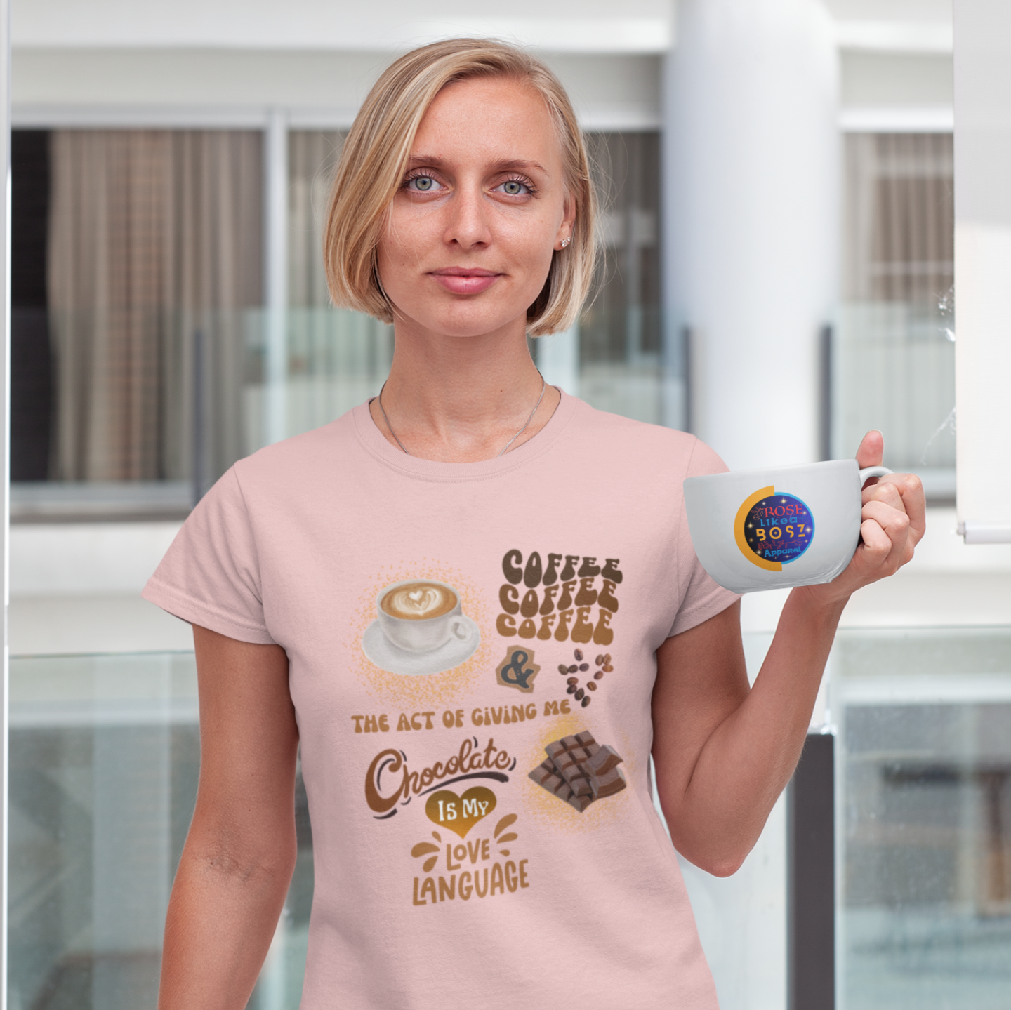 "COFFEE & CHOCOLATE" CUSTOM DESIGN SWEATSHIRT
