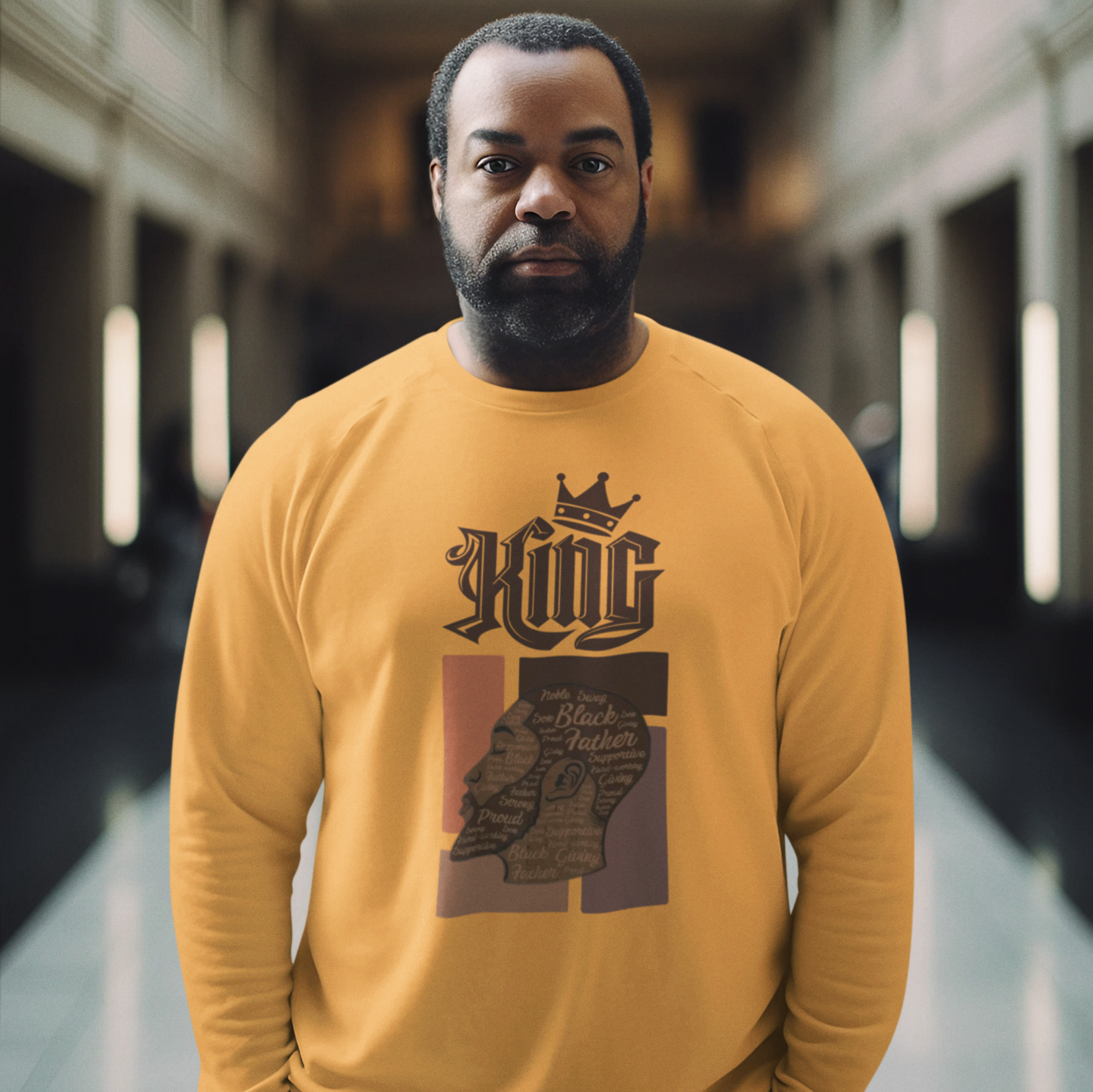 "KING - BLACK FATHER" CUSTOM GRAPHIC SWEATSHIRT