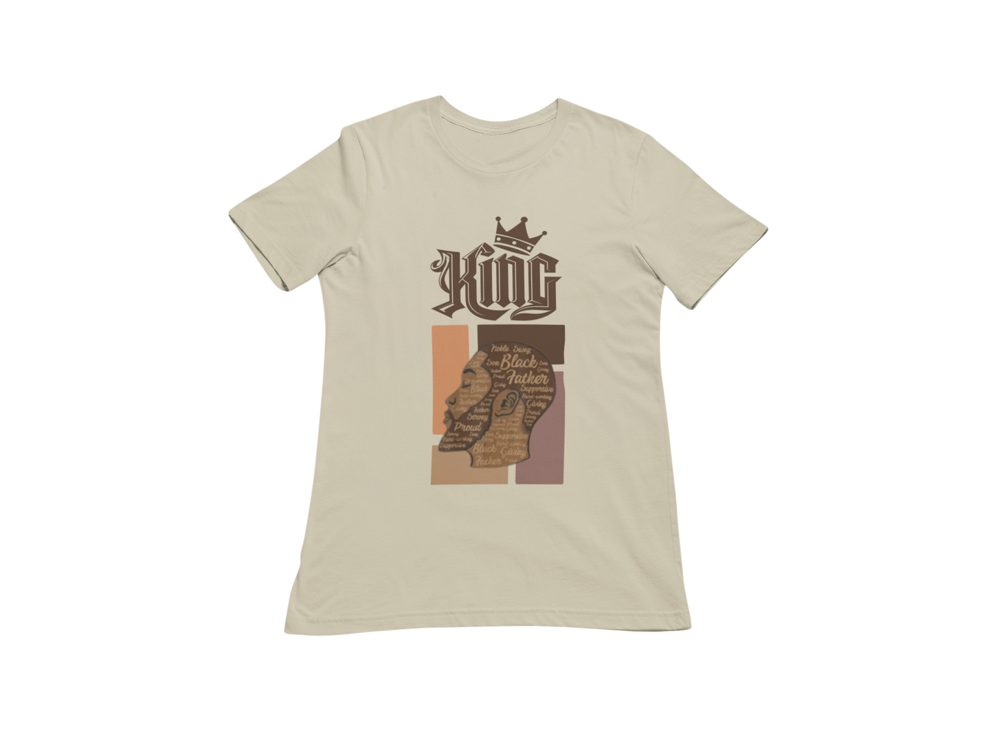 "KING - BLACK FATHER" CUSTOM GRAPHIC T-SHIRT