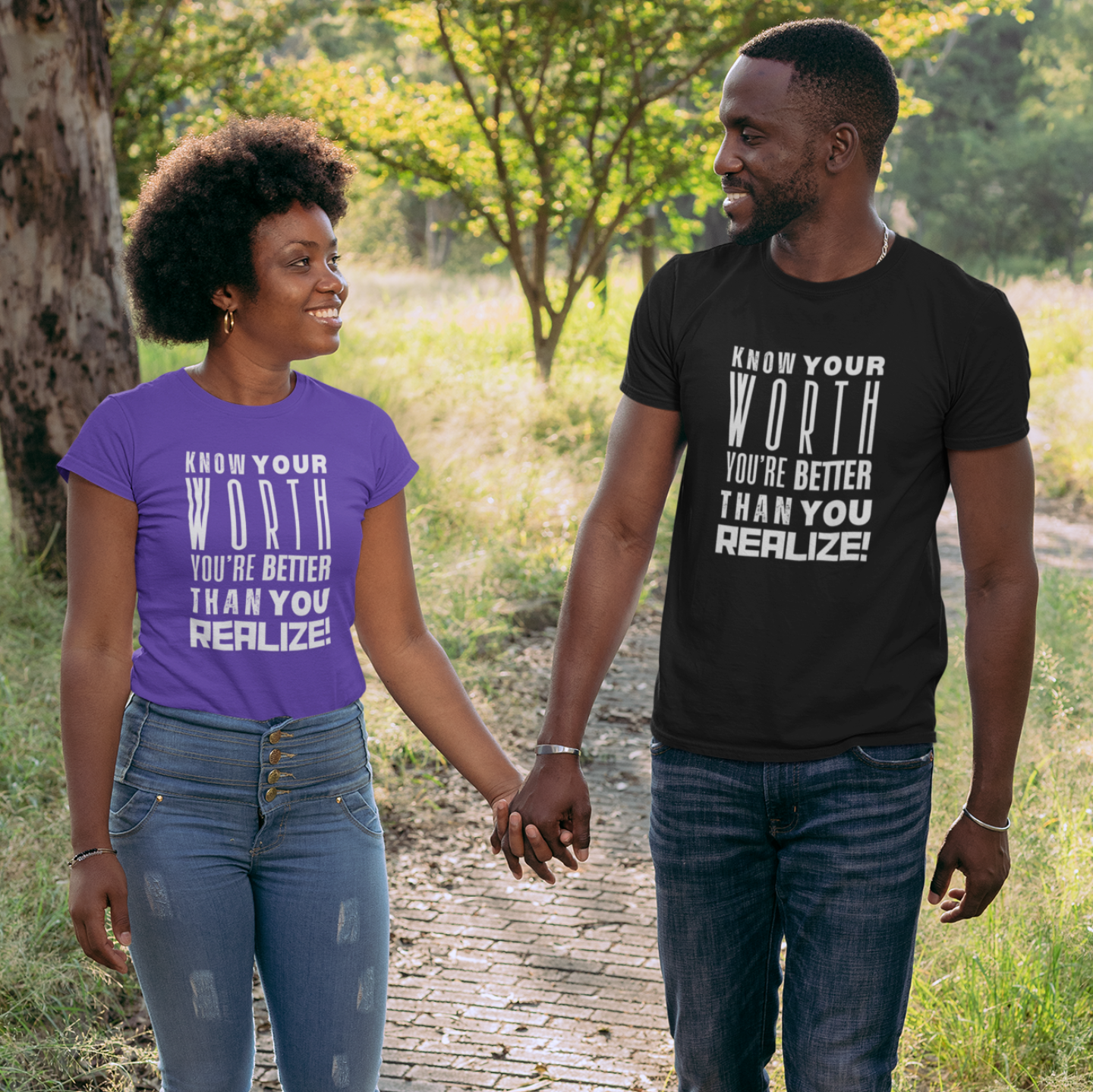 "KNOW YOUR WORTH" CUSTOM GRAPHIC T-SHIRT