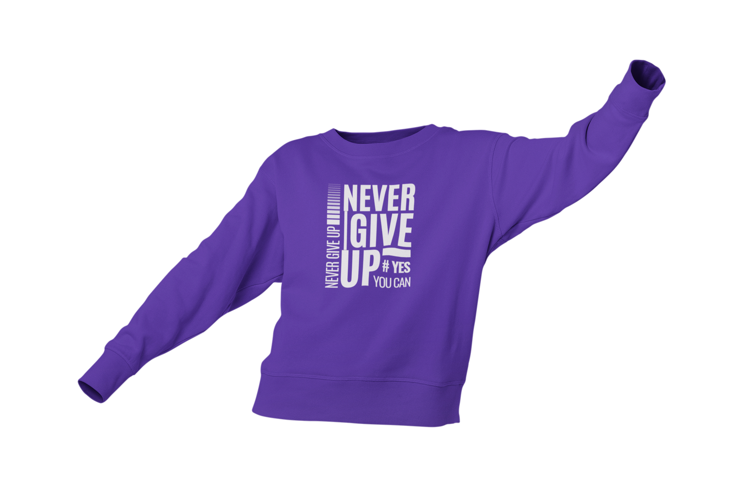 "NEVER GIVE UP" CUSTOM GRAPHIC DESIGN