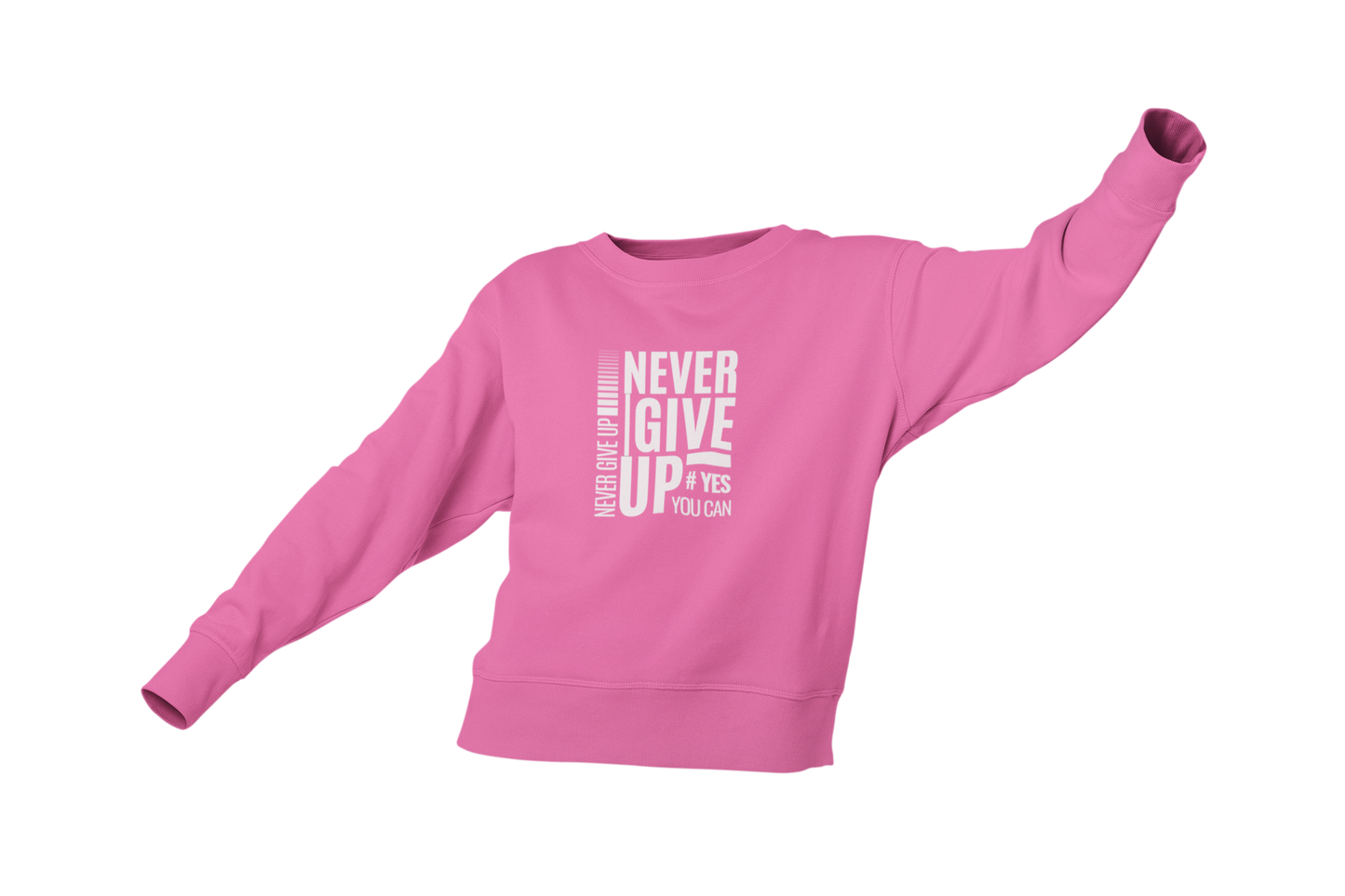 "NEVER GIVE UP" CUSTOM GRAPHIC DESIGN