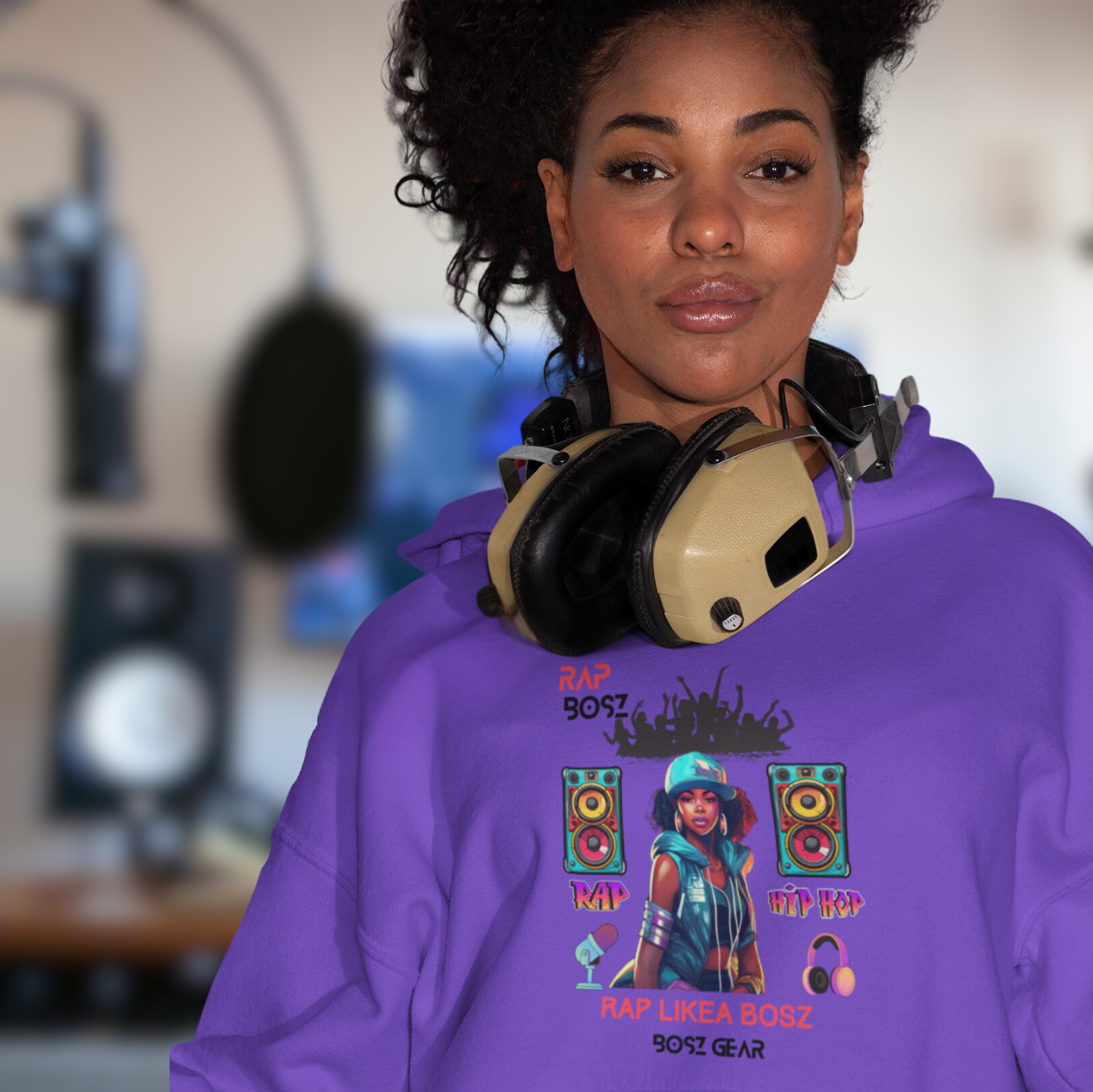"RAP BOSZ - RAP LIKEA BOSZ" (FEMALE) (1) BOSZ GEAR HOODIE