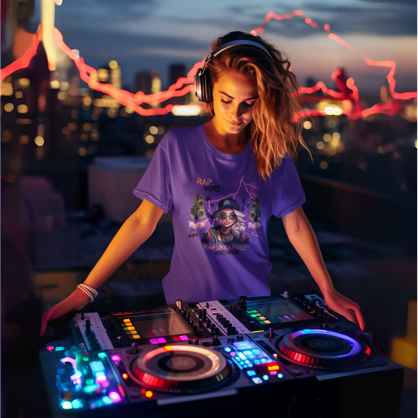 "RAP BOSZ - RAP LIKEA BOSZ" (FEMALE) (4) BOSZ GEAR T-SHIRT