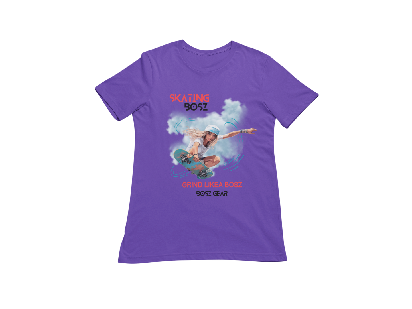 "SKATING BOSZ - GRIND LIKEA BOSZ" (GIRL 1) BOSZ GEAR T-SHIRT