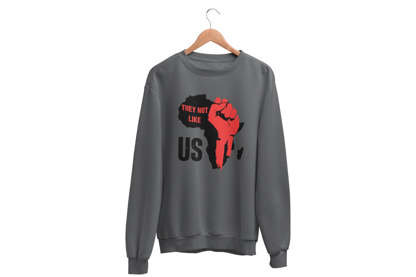 "THEY NOT LIKE US" (RED FIST AFRICA) CUSTOM DESIGN GRAPHIC