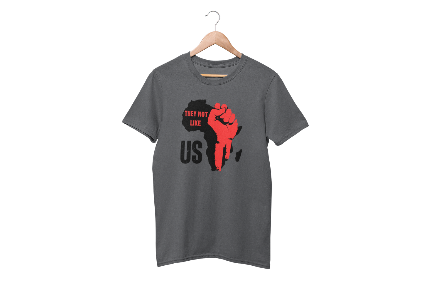 "THEY NOT LIKE US" (RED FIST AFRICA) CUSTOM DESIGN GRAPHIC