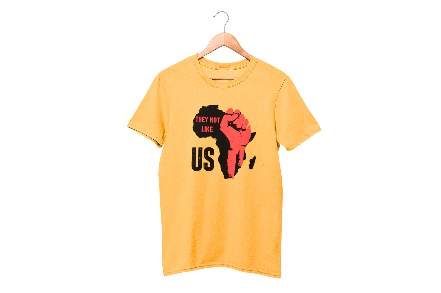 "THEY NOT LIKE US" (RED FIST AFRICA) CUSTOM DESIGN GRAPHIC
