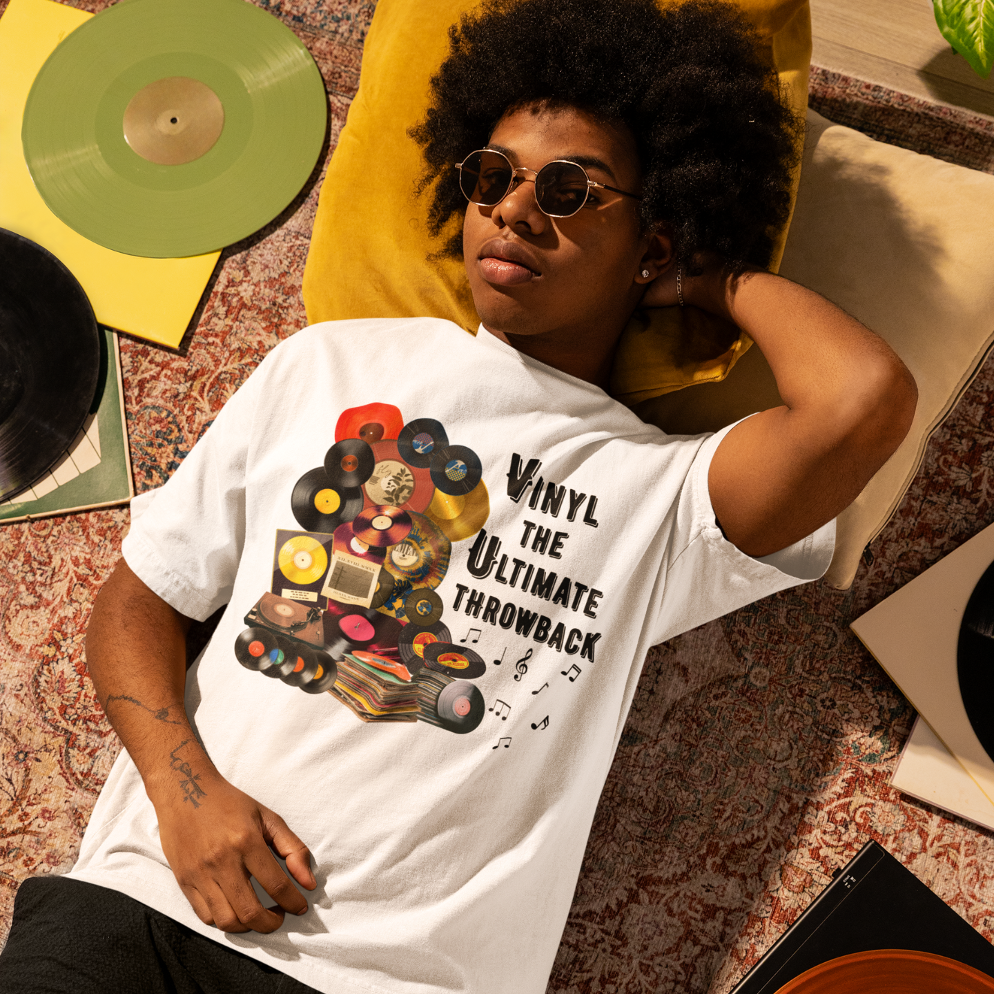 "VINYL THE ULTIMATE THROWBACK" CUSTOM DESIGN HOODIE