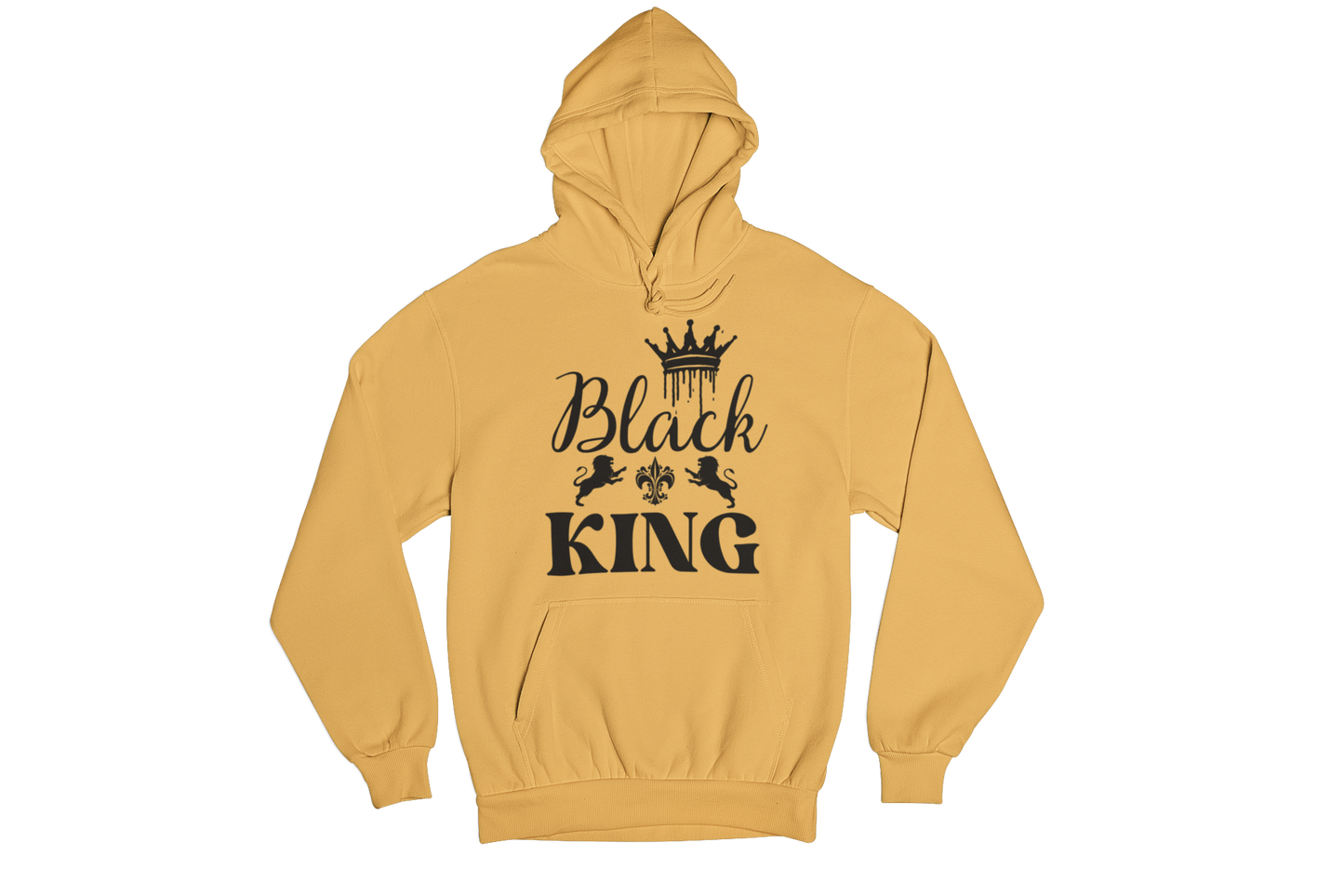 "BLACK KING" CUSTOM GRAPHIC DESIGN HOODIE