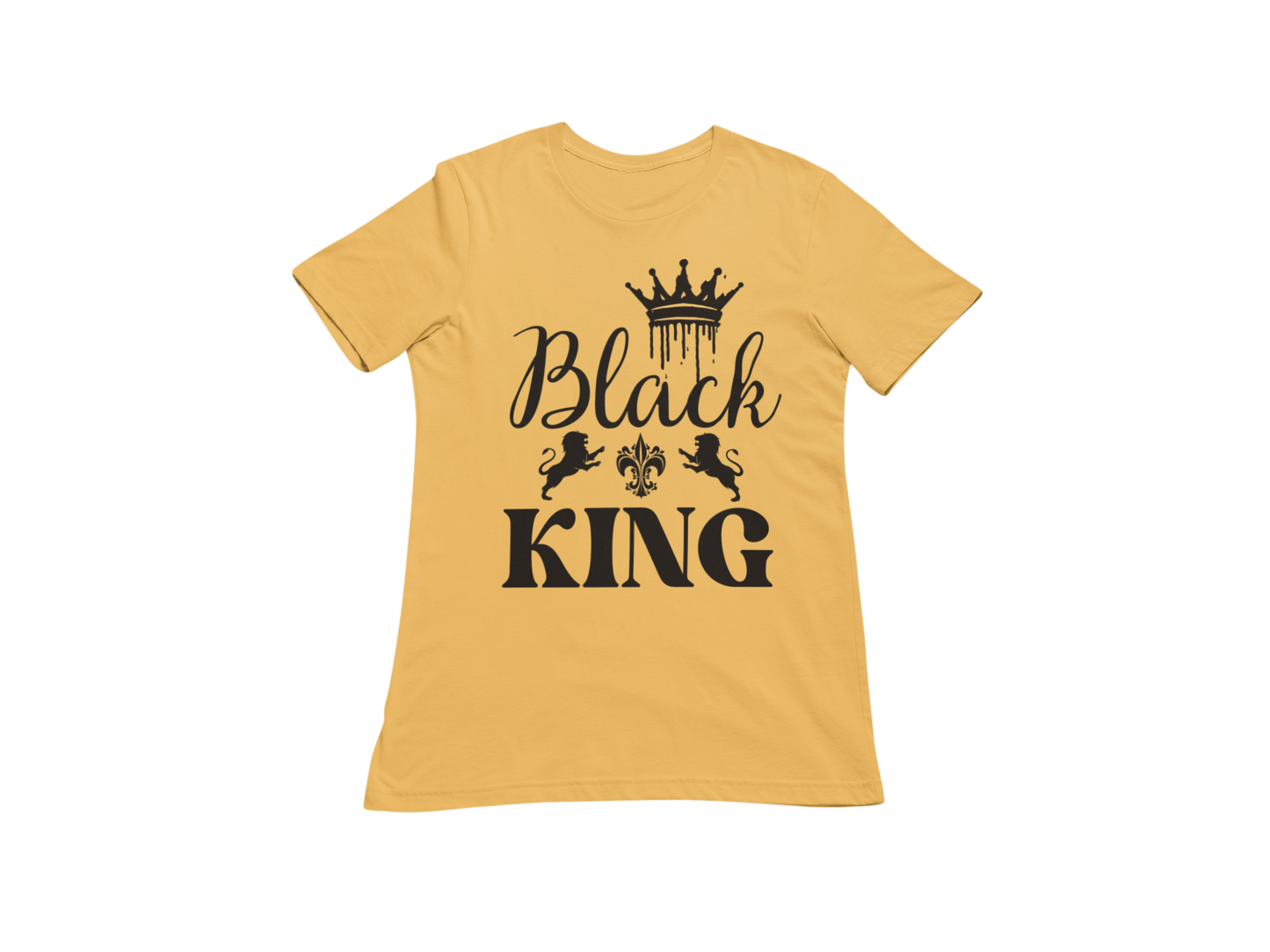 "BLACK KING" CUSTOM GRAPHIC DESIGN T-SHIRT