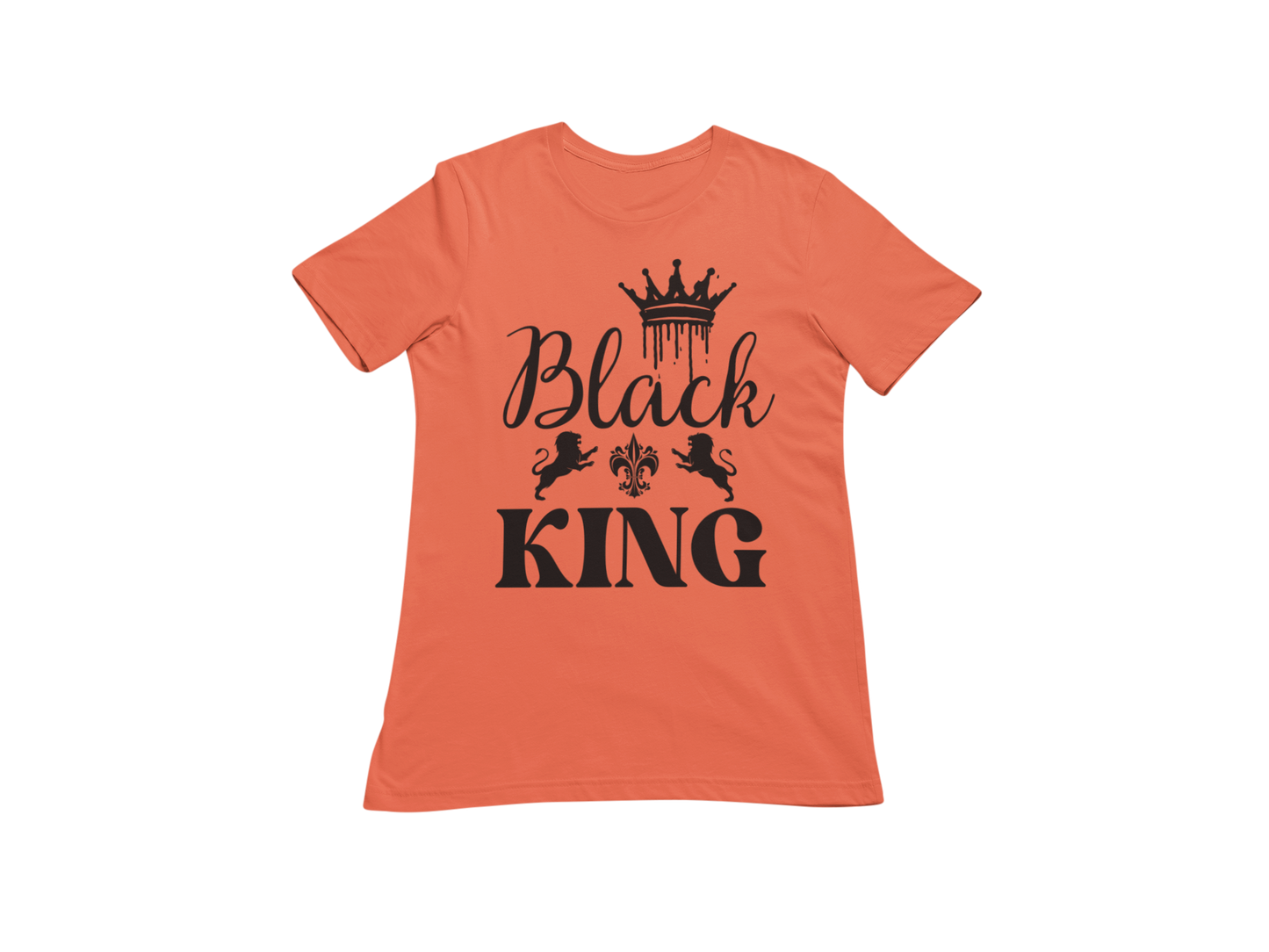 "BLACK KING" CUSTOM GRAPHIC DESIGN T-SHIRT