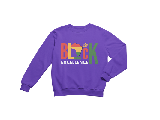 "BLACK EXCELLENCE" CUSTOM GRAPHIC DESIGN SWEATSHIRT