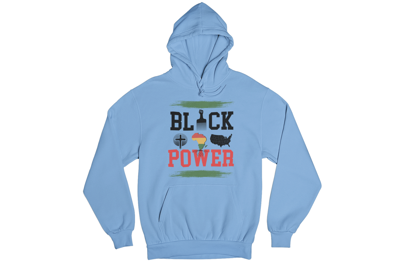 "BLACK POWER" CUSTOM GRAPHIC HOODIE