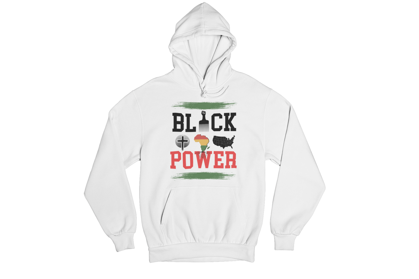 "BLACK POWER" CUSTOM GRAPHIC HOODIE