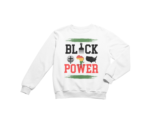"BLACK POWER" CUSTOM GRAPHIC SWEATSHIRT