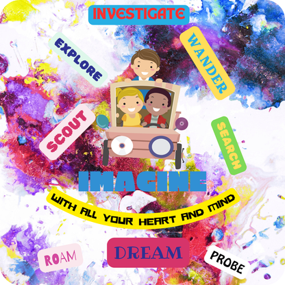 "IMAGINE WITH ALL YOUR HEART AND MIND" CUSTOM GRAPHIC DESIGN