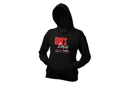 "GOD'S LOVE NEVER FAILS" CUSTOM HOODIE