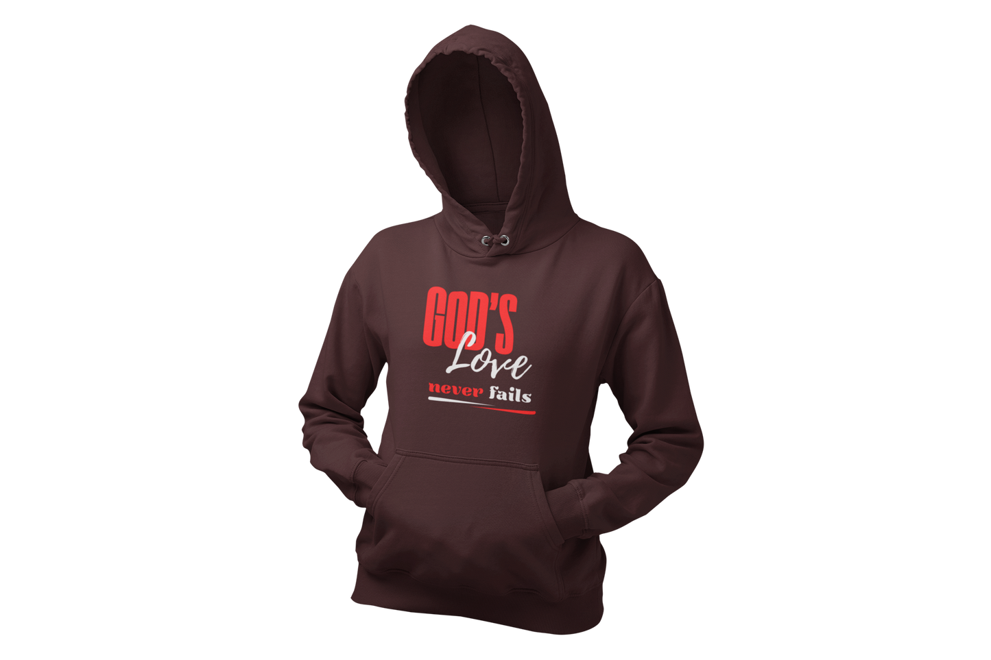 "GOD'S LOVE NEVER FAILS" CUSTOM HOODIE