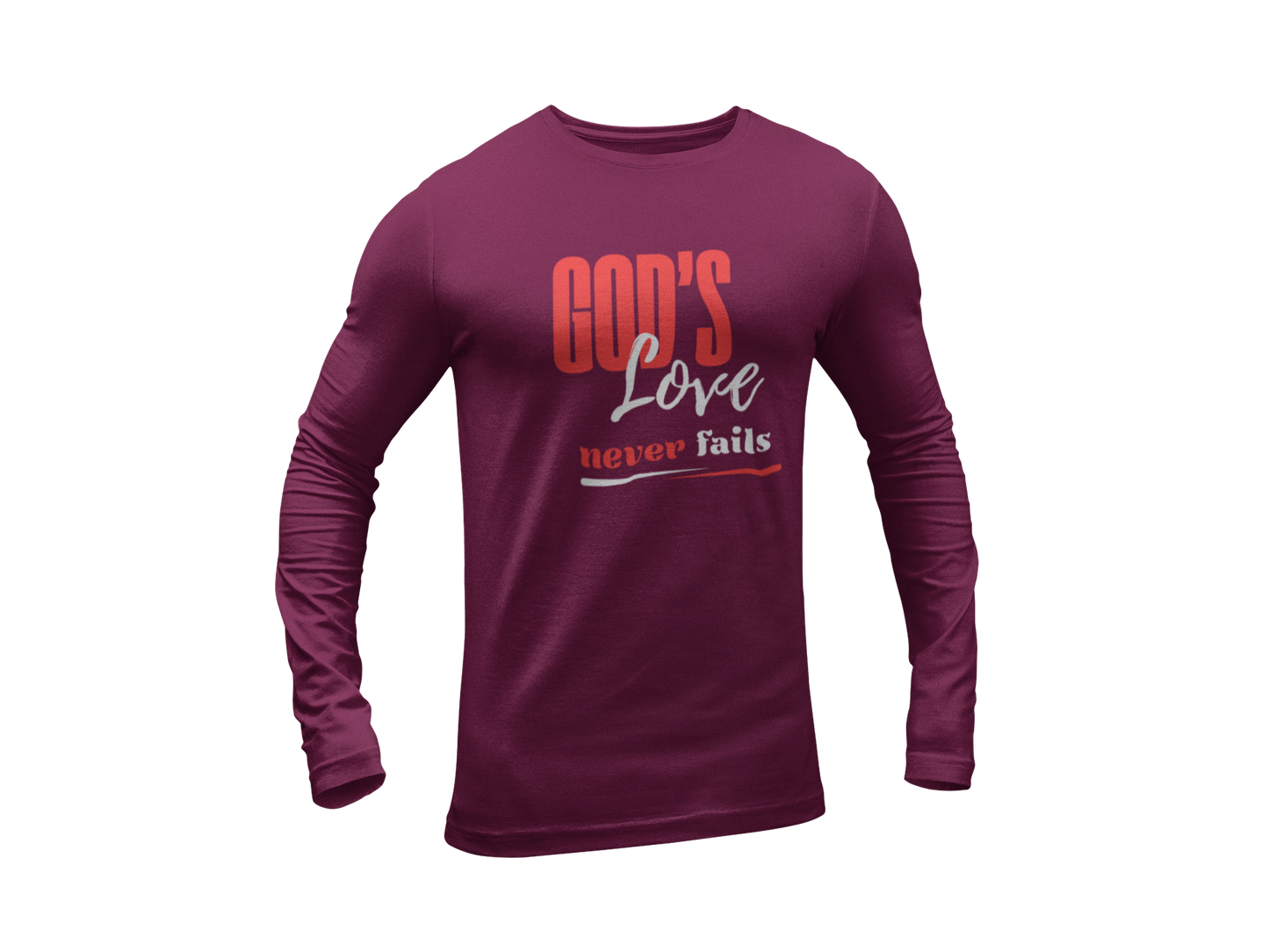"GOD'S LOVE NEVER FAILS" CUSTOM DESIGN