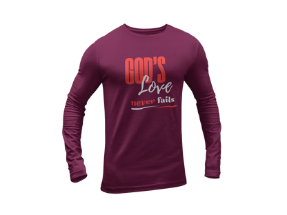"GOD'S LOVE NEVER FAILS" CUSTOM DESIGN