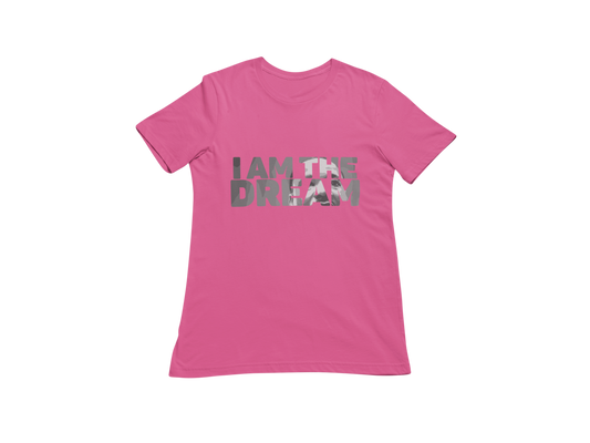 "I AM THE DREAM" SIGNATURE CUSTOM T-SHIRT (SILVER PRINT)