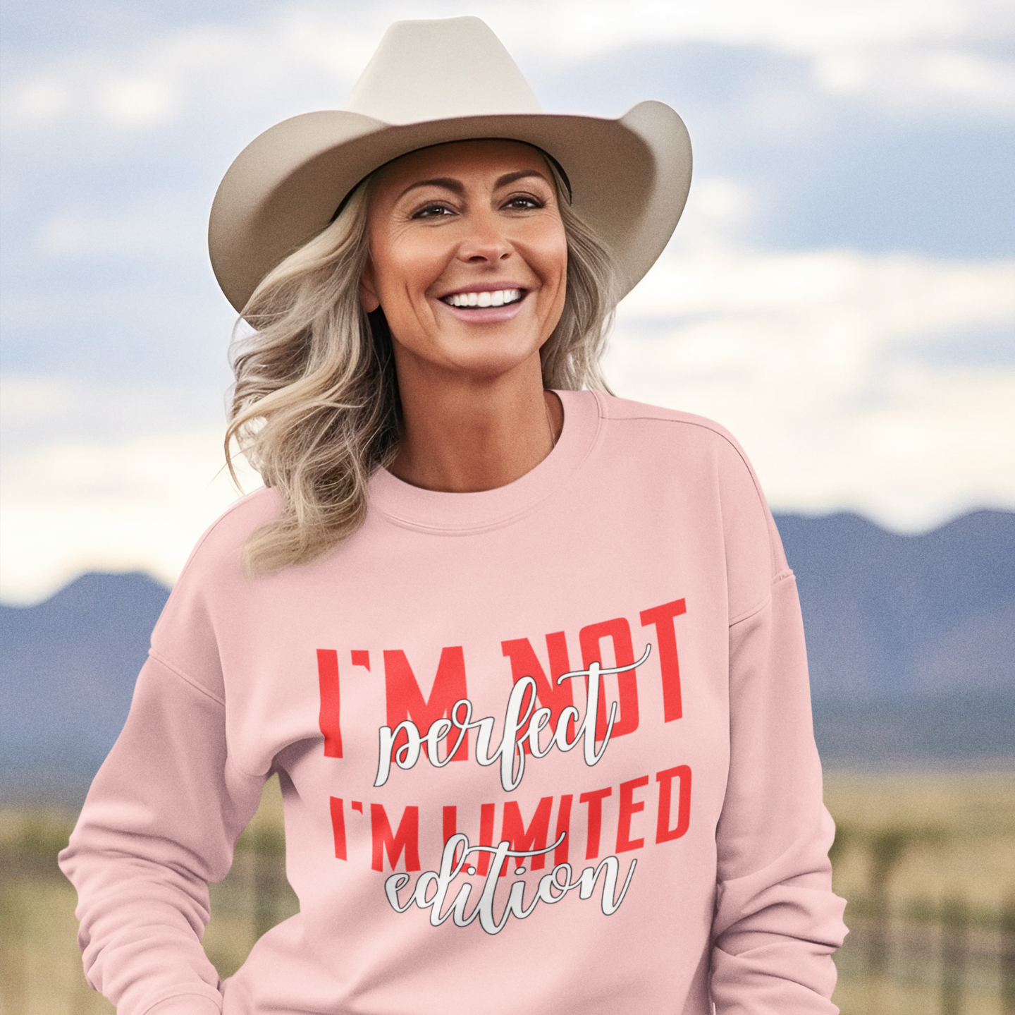 "I'M NOT PERFECT I'M LIMITED EDITION" CUSTOM SIGNATURE DESIGN
