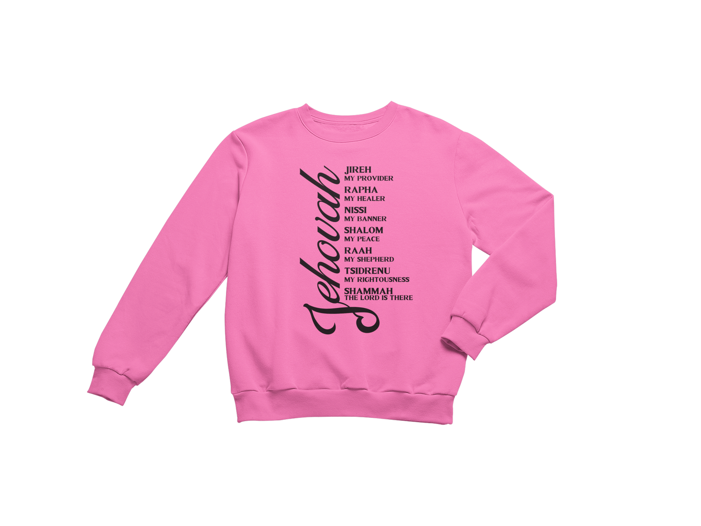 "JEHOVAH - HIS NAMES" CUSTOM DESIGN GRAPHIC (BLACK PRINT)