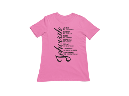 "JEHOVAH - HIS NAMES" CUSTOM DESIGN GRAPHIC (BLACK PRINT)