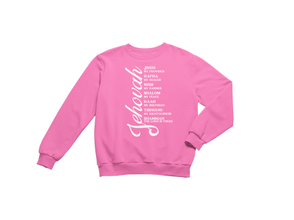 "JEHOVAH - HIS NAMES" CUSTOM DESIGN GRAPHIC (WHITE PRINT)