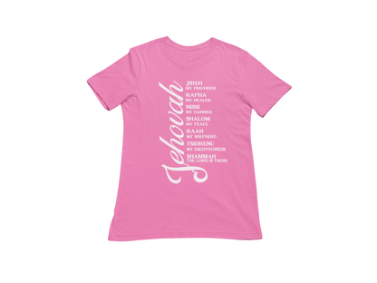 "JEHOVAH - HIS NAMES" CUSTOM DESIGN GRAPHIC (WHITE PRINT)