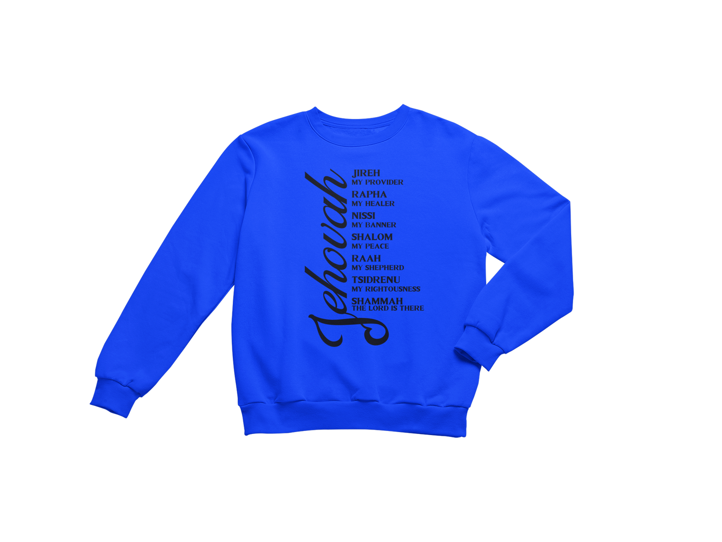 "JEHOVAH - HIS NAMES" CUSTOM DESIGN GRAPHIC (BLACK PRINT)