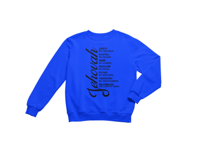 "JEHOVAH - HIS NAMES" CUSTOM DESIGN GRAPHIC (BLACK PRINT)
