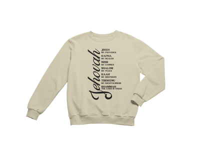 "JEHOVAH - HIS NAMES" CUSTOM DESIGN GRAPHIC (BLACK PRINT)