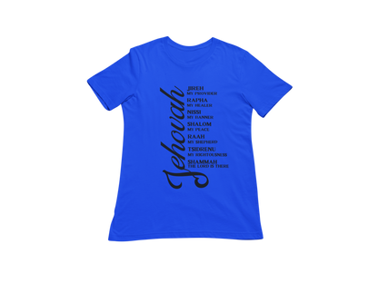 "JEHOVAH - HIS NAMES" CUSTOM DESIGN GRAPHIC (BLACK PRINT)