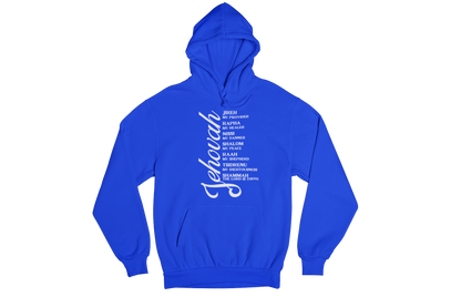 "JEHOVAH - HIS NAMES" CUSTOM DESIGN GRAPHIC (WHITE PRINT)