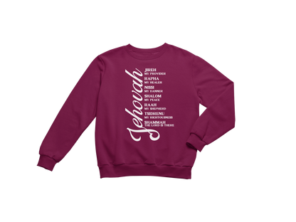 "JEHOVAH - HIS NAMES" CUSTOM DESIGN GRAPHIC (WHITE PRINT)