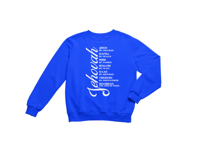 "JEHOVAH - HIS NAMES" CUSTOM DESIGN GRAPHIC (WHITE PRINT)