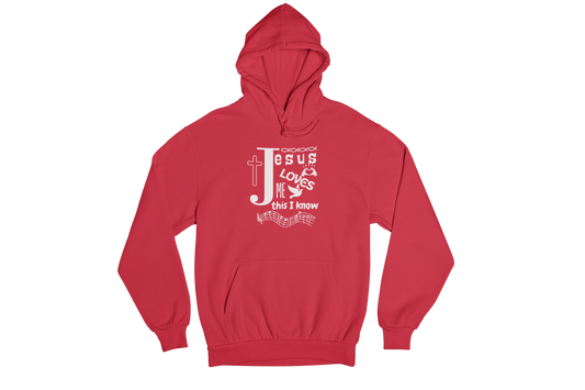 "JESUS LOVES ME THIS I KNOW" CUSTOM GRAPHIC HOODIE