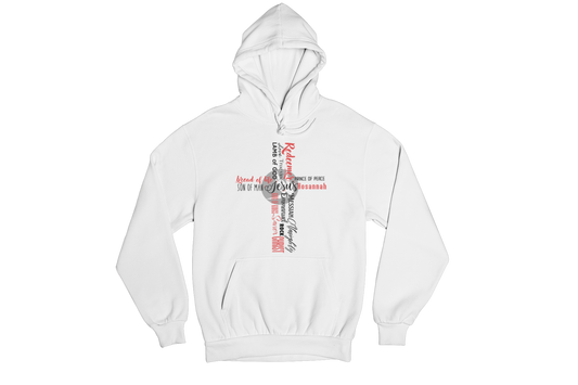 "CROSS OF THE NAMES OF JESUS" CUSTOM DESIGN HOODIE