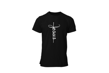 "JESUS" NAME WHITE CROSS - FAITH CUSTOM DESIGN