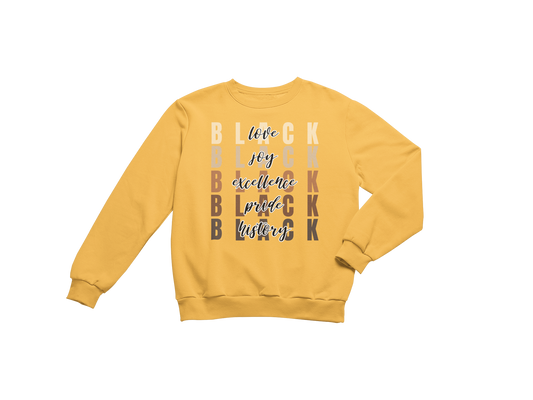 "MORE THAN BLACK" SIGNATURE CUSTOM SWEATSHIRT