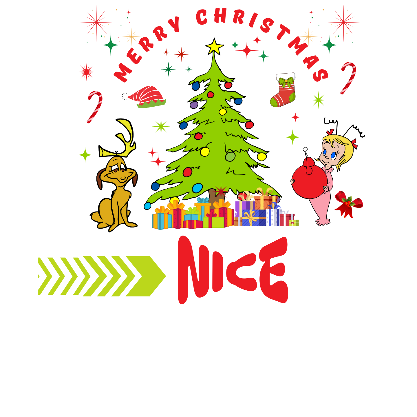 "NAUGHTY OR NICE, THE GRINCH" SIGNATURE HOLIDAY DESIGN