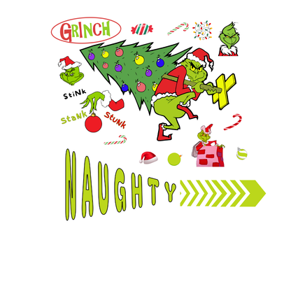 "NAUGHTY OR NICE, THE GRINCH" SIGNATURE HOLIDAY DESIGN